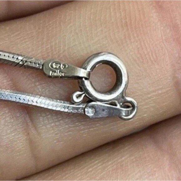 Vintage Milor Italy 925 Sterling Silver Snake Serpentine Chain 18” Necklace - Picture 12 of 12